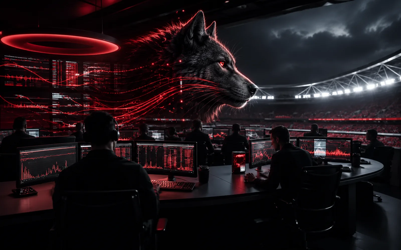 Kontrollzentrum für Trading und Risikomanagement im Sportwettenbereich